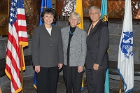 Dr. Yvette Roubideaux, Nancy Johnson, and Dr. Richard Chruch